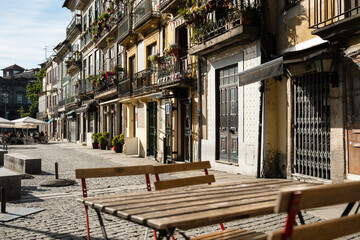 Fototapeta na wymiar Charming street of historic Porto, Portugal, Europe