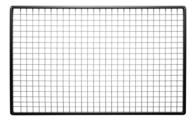 Elevating Displays with a Wire Grid Panel Wall for Grid wall Systems on a White or Clear Surface PNG Transparent Background