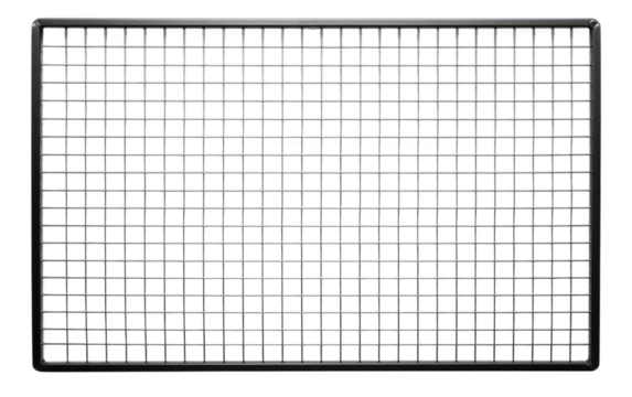 Elevating Displays with a Wire Grid Panel Wall for Grid wall Systems on a White or Clear Surface PNG Transparent Background
