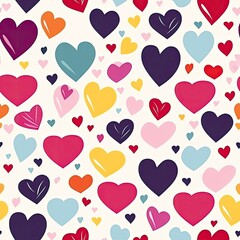 valentine's pattern with hearts