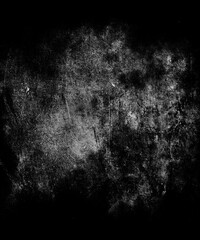 Black grunge scratched background, old wall, scary texture - obrazy, fototapety, plakaty