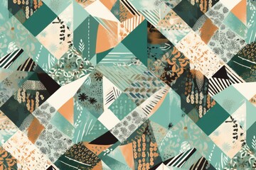 Elevate your creative space with a background that features the interplay of abstract geometric vectors, Generative AI 