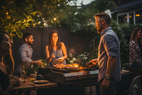 Summer, barbecue, relaxing outside. nature. marshmallow,