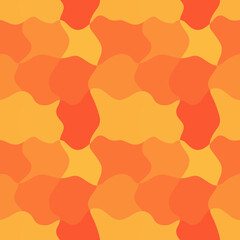 Blush Harmony: Abstract Orange and Yellow Color Halftone Vector Background.