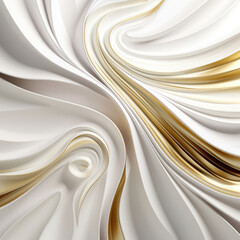Luxury background with golden waves element and glitter effect decoration.