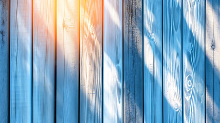 Rustic wooden background with a Summer Solstice theme and many wooden slats - obrazy, fototapety, plakaty