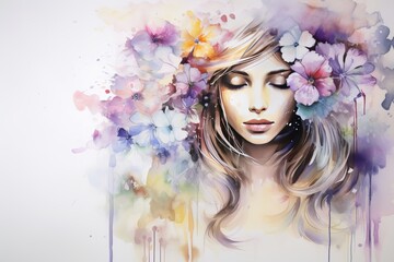 Elevate your creative vision with a watercolor art background that invites viewers to explore the intricate, Generative AI