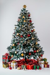 christmas tree and gifts