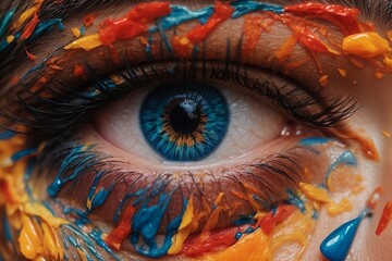 Mesmerizing beauty of a close-up of a person's eye