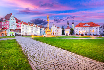 Timisoara, Romania. European Culture Capital of 2022, baroque Union Square.