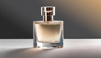 Elevated Elegance: Modern Minimalist Perfume Bottle in Isolation