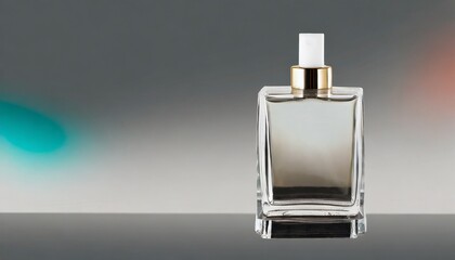 Essence of Minimalism: Contemporary Perfume Bottle Isolated