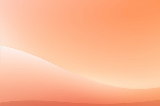 Abstract peach fuzz color vector banner. Blurred light fresh orange delicate gradient background. Pastel pink smooth spots.