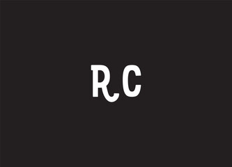 RC  initial logo design and creative logo
