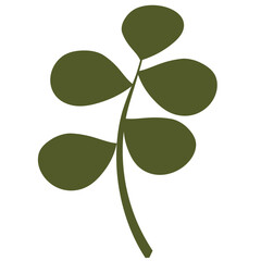 five leaf clover isolated