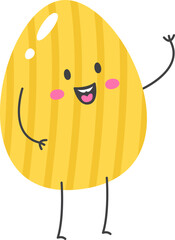 Easter Egg Character Happy