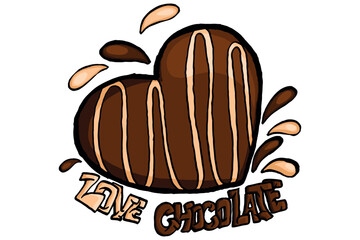 Valentine Item Vector - Love Chocolate