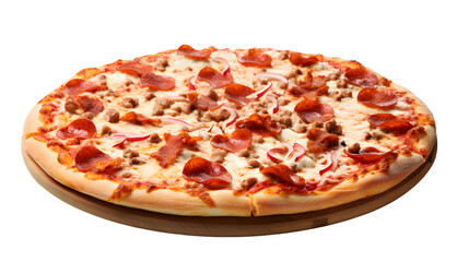 pizza slice png, cheesy delight, pepperoni pizza, classic slice, Italian cuisine, pizza clipart,...