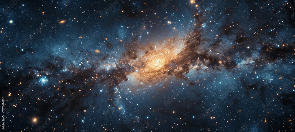 Poster create a cosmic-inspired abstract composition featuring swirling galaxies and cosmic hues, offering 