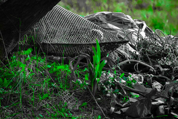 la nature fait face et survie à la folie humaine... 
