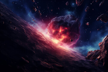 Obraz premium Beautiful illustration created using artificial intelligence. Generative AI.