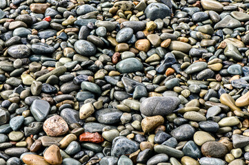 sea ​​stones in winter on the beach in Cyprus 3