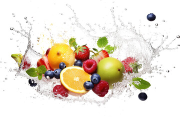 fruits splash
