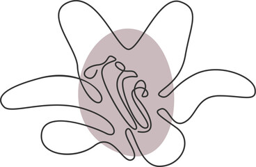 Flower Lined Drawing