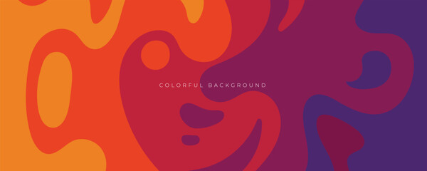 Abstract colorful shape background vector.