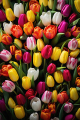 Colorful tulips background. Colorful tulips flowers background.