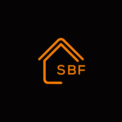 SBF Letter logo design template vector. SBF Business abstract connection vector logo. SBF icon circle logotype.

