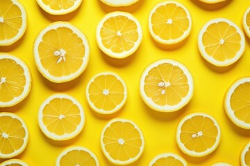 Lemon repeated circle pattern