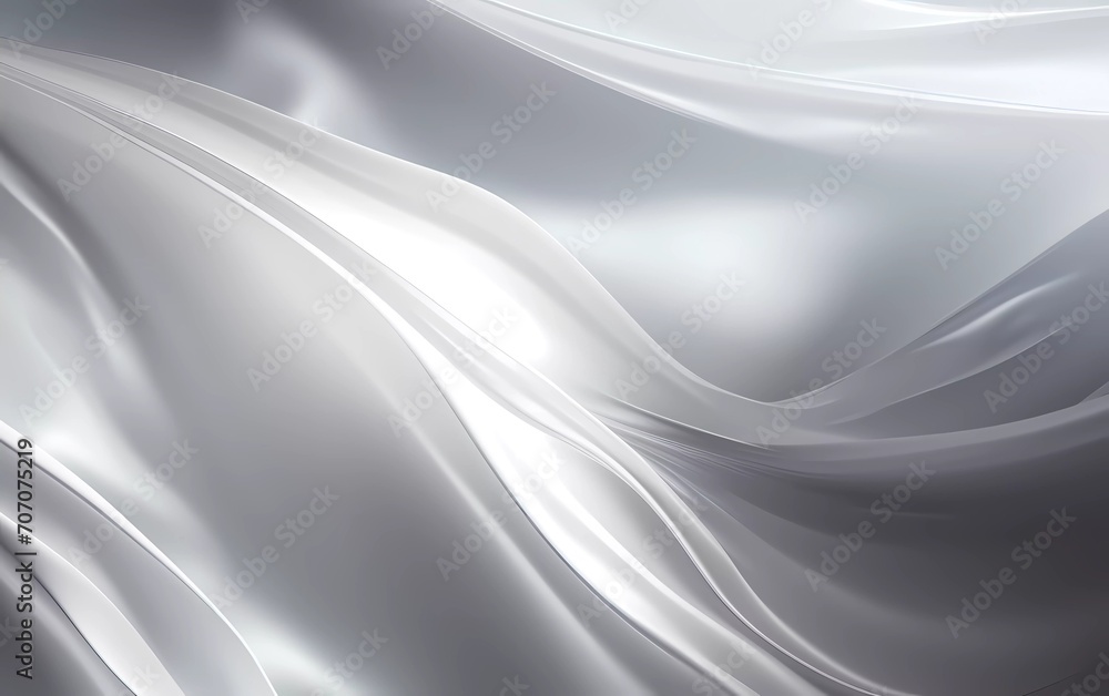 Aufkleber silver abstract background with light. generative ai