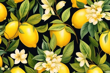 Lemon repeated line pattern 