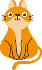 Cute Cat Illustration Element Set