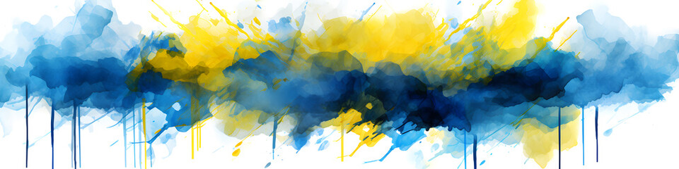 illustration of Ukraine's victory in the war in 2024 flag, victory and national stability, created with the help of AI - obrazy, fototapety, plakaty