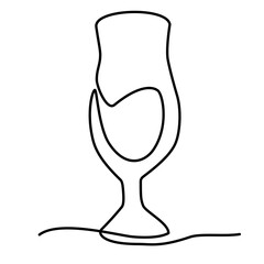 continuous line of glass