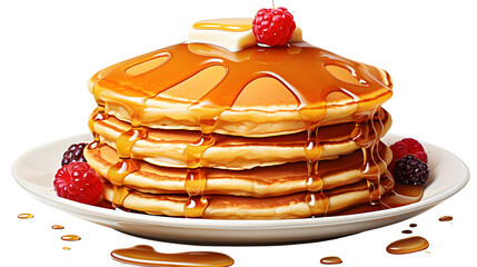 pancakes png, breakfast stack, syrup drizzle, sweet morning treat, pancake clipart, delicious...