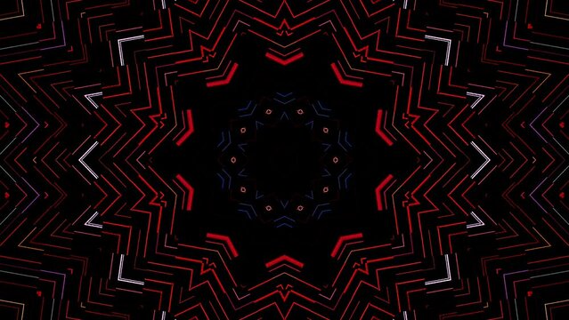 Abstract background moving stripes and flashing with shining light dots. Animation with circles	