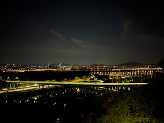 Fototapeta na wymiar City Night View of Seoul