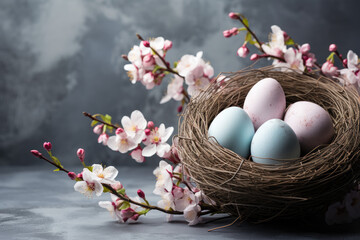 Obraz na płótnie Canvas nest with eggs
