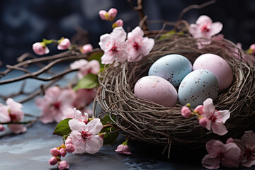 Obraz na płótnie Canvas nest with eggs