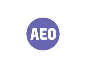 AEO LOGO DESIGN VECTOR TEMPLATE