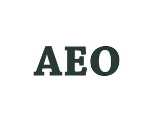 AEO LOGO DESIGN VECTOR TEMPLATE