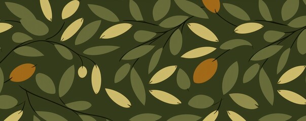Olive repeated pattern