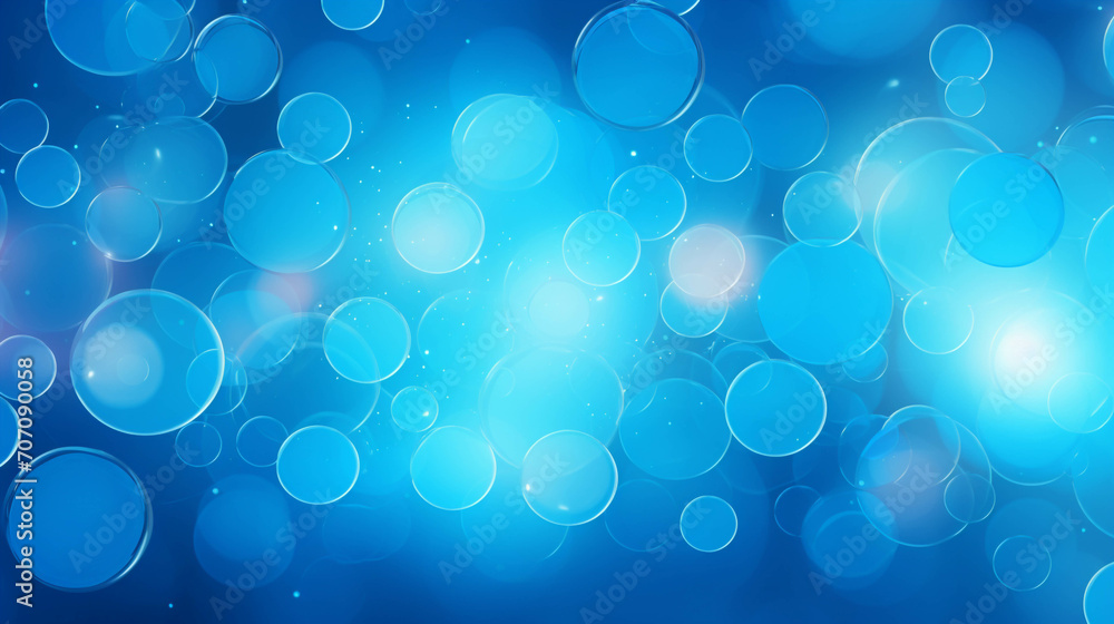 Poster blue circle pattern background image.