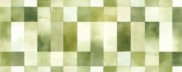 Olive vintage checkered watercolor 