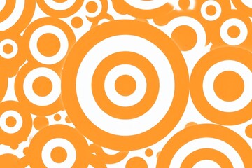 Orange repeated soft pastel color vector art circle pattern