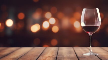 Glass of red wine on cozy background picture
