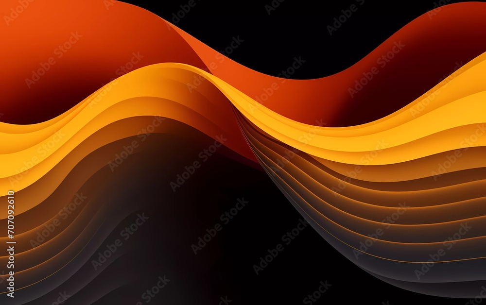 Poster lines background waves abstract line design. generative ai